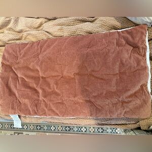 NWT!! West Elm velvet cotton tack stitch king sized sham.